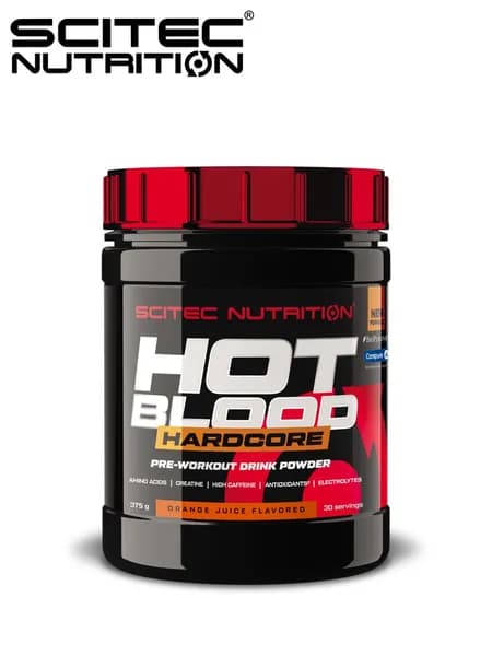 Предтренировочный комплекс Scitec Nutrition Hot Blood Hardcore 375 гр Апельсиновый сок
