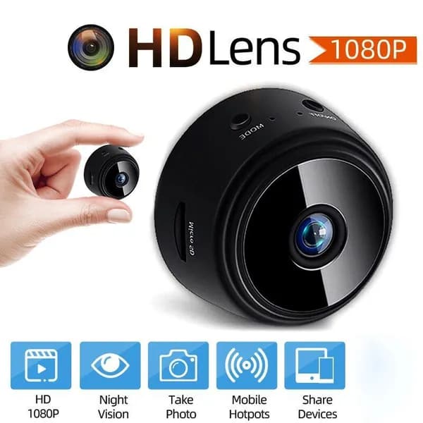 Мини-камера видеонаблюдения A9, 1080P, с поддержкой Wi-Fi