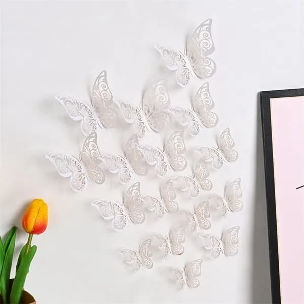 12PCS/Pack Искусство бабочек