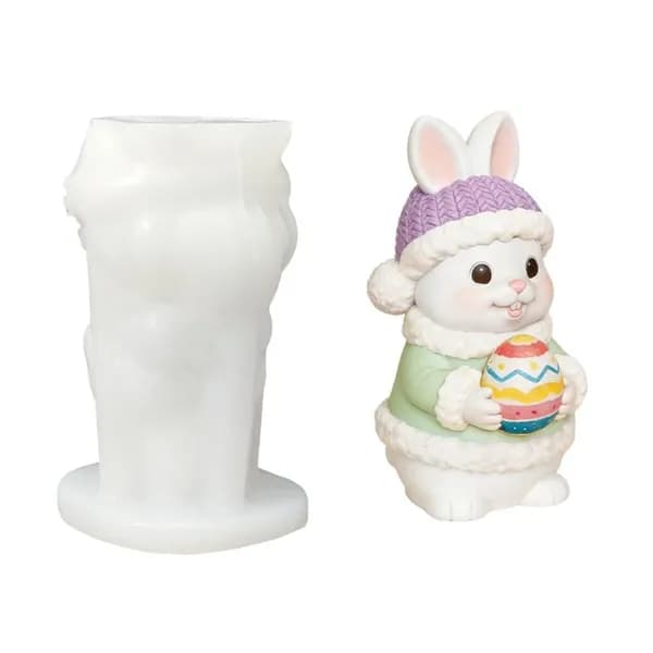 Силиконовая форма для свечей DIY bunny egg
