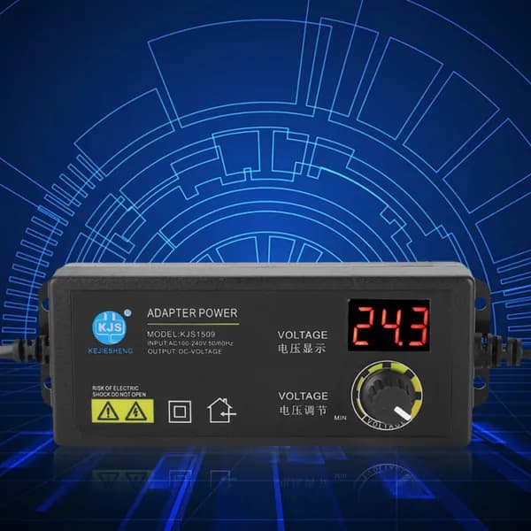 Регулируемый блок питания 3 24 В, 2,5 А, 60 Вт с цифровым дисплеем и LED-индикацией