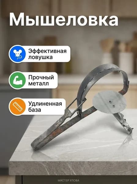 Металлическая ловушка для мышей и грызунов, пружинная мышеловка многоразовая, два размера, для дома и сада