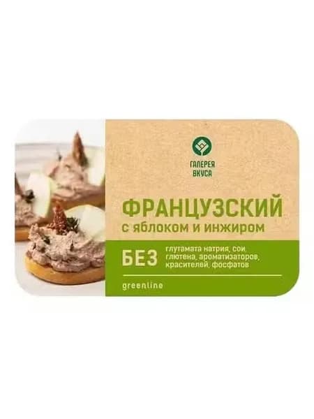 Паште Галерея Вкуса Французский с яблоком и инжиром 146 г