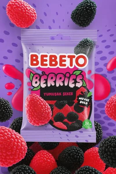 Bebeto Фруктовые сладкие и веселые желейные конфеты 70 г
