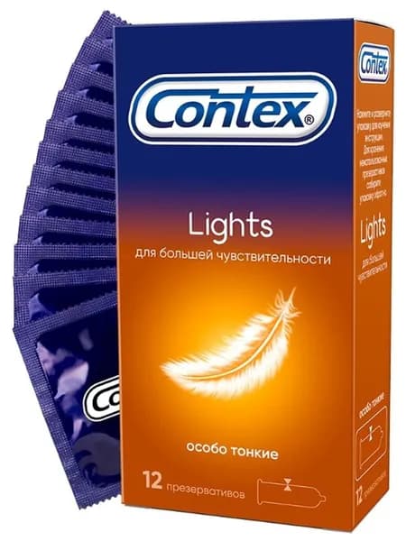 Презервативы Contex Lights, 12 шт.
