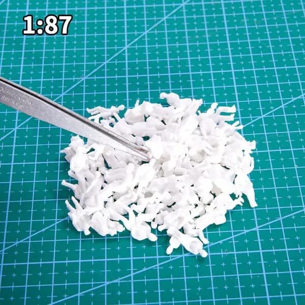 100 штук 1:87 модель сидящего мужчины, подходит для моделей железных дорог, зданий, диорам и миниатюр, масштаб 1 87НО.