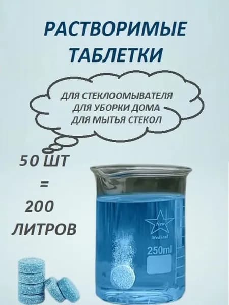 Жидкость стеклоомывателя Концентрат до 0°C, 50 шт.