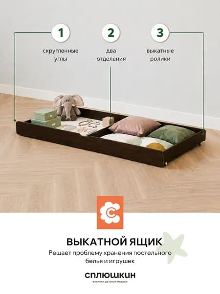 Выкатной ящик 160х80, венге