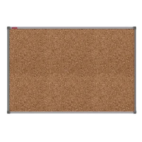 Доска пробковая 100x150 см, BoardSYS, алюминиевая рама, настенная