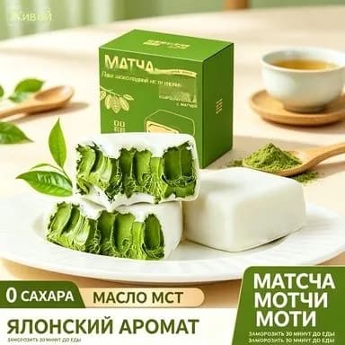 Вкус матча с белым шоколадом и шоколадом, 50 г
