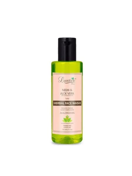 LUSTER Neem & Aloe Vera Herbal Face Wash Гель для умывания с экстрактами Алоэ Вера и нима 110мл