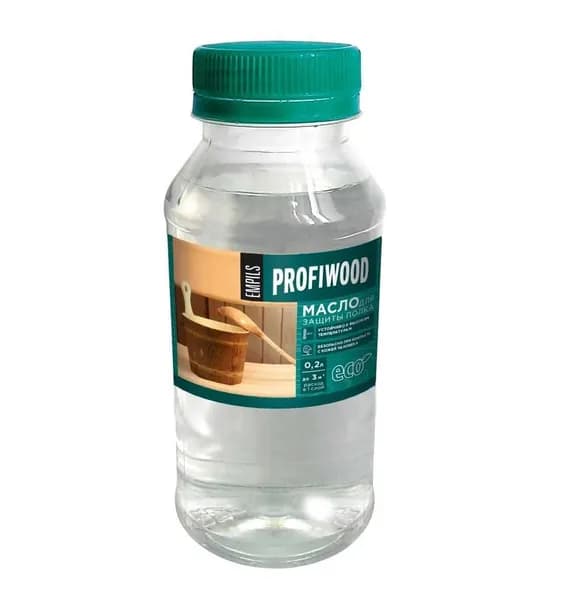 Масло для защиты полка для бань и саун PROFIWOOD 0.2 л