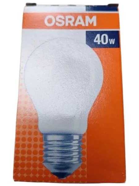OSRAM CLASSIC A. FR E27 40W 415Лм,матов.накалив.(Франция)-1шт/Э4987 1