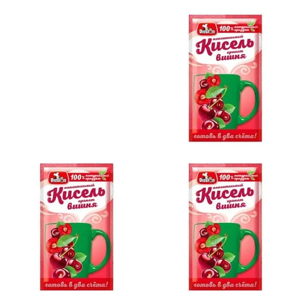 Preston Кисель моментальный, вишня, 30 г, 3 штуки