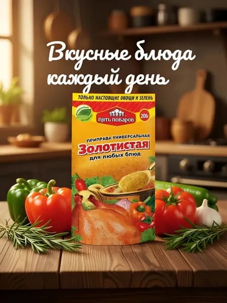 Приправа универсальная Золотистая 200 гм. для любых блюд