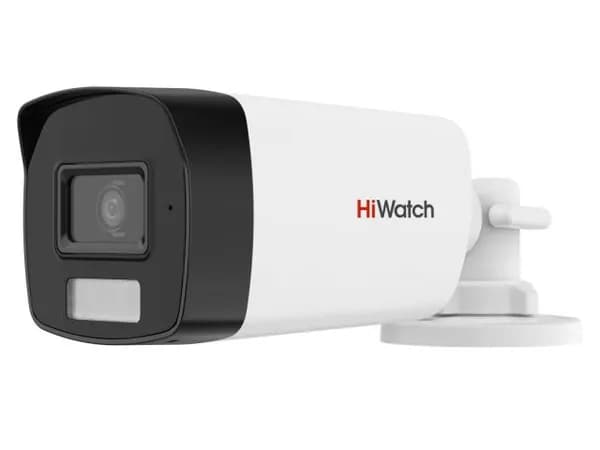 DS-T220A(2.8mm) HiWatch Бюджетная видеокамера 4х форматная (CVI/TVI/AHD/CVBS) Mix-HD цветная уличная со встроенной гибридной подсветкой ИК/LED и встроенным микрофоном