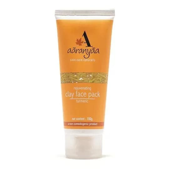 Глиняная маска для лица омолаживающая с куркумой Aaranyaa(clay face mask),100г