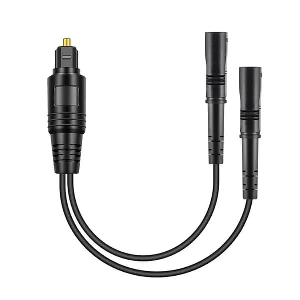 Оптический аудиосплиттер 1 в 2, Toslink/SPDIF: 1 входной штекер и 2 выходных гнезда