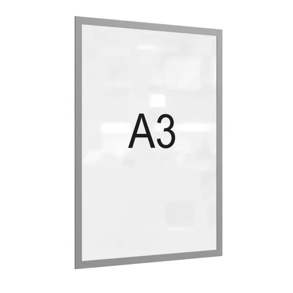 Магнитная рамка настенная Attache А3 ПЭТ, серая, 5 шт/уп