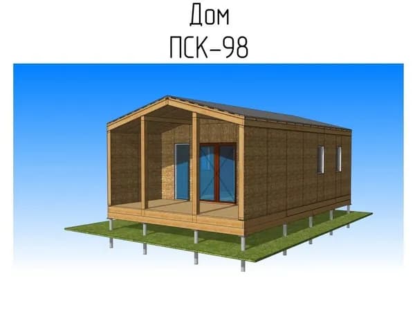 Барн-Хаус ПСК-98 - домокомплект из СИП панелей для самостоятельной сборки