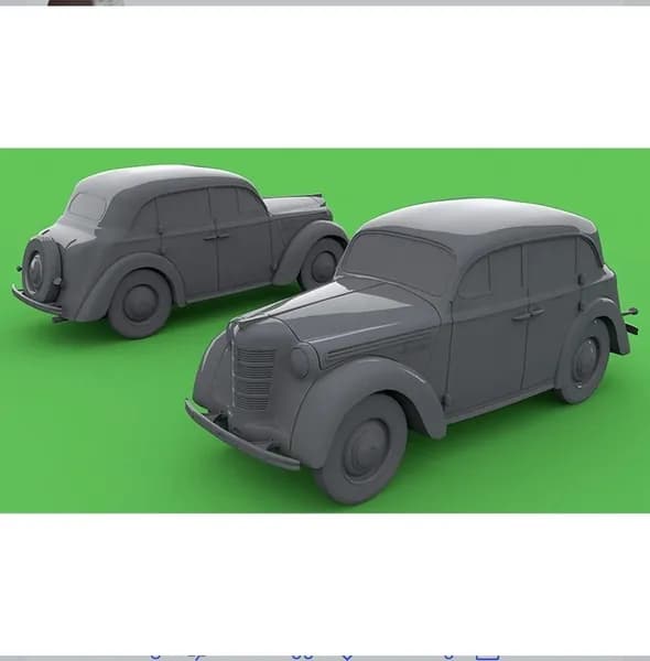 Москвич 400. Масштабная модель 1:72.