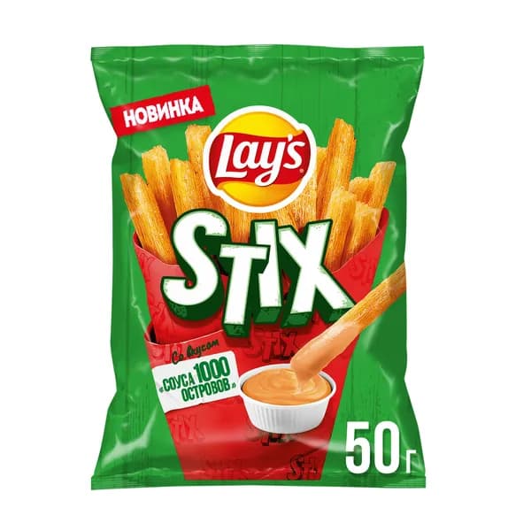 Чипсы картофельные Lay's Stix Соус 1000 островов, 50 г