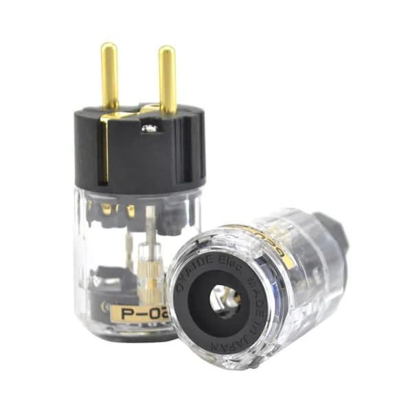 1 Комплект P-029 и C-029, Версия EU, Штекер питания для разъема IEC Audio из чистой меди