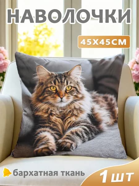Наволочка декоративная 70x70 см, 1 шт.