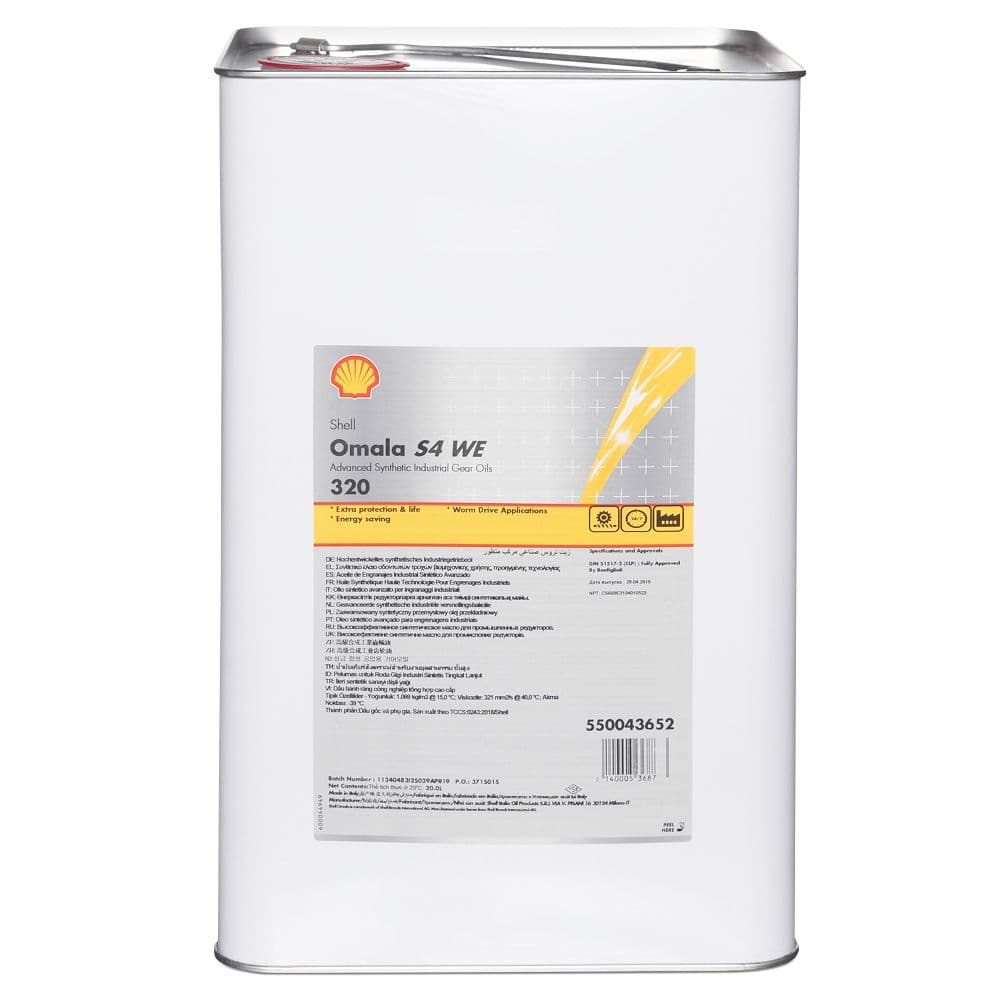 Редукторное масло Shell Omala S4 WE 320 вед. 20 л