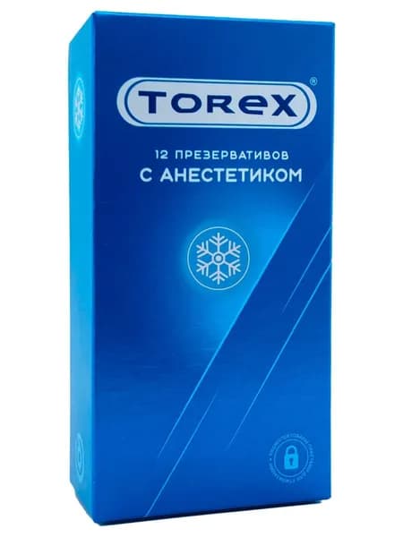 TOREX Презервативы с анестетиком продлевающие 12шт