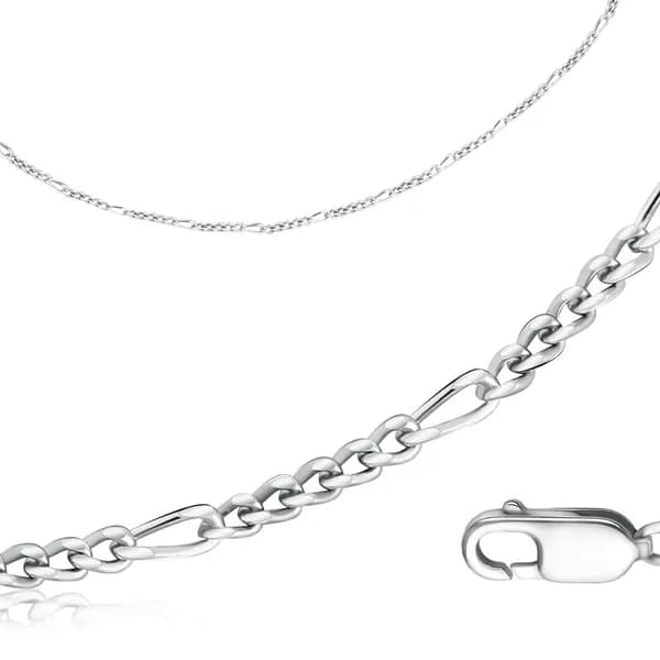 Pletnev Jewelry Браслет Серебро родированное 925 пробы, плетение Комбинированное