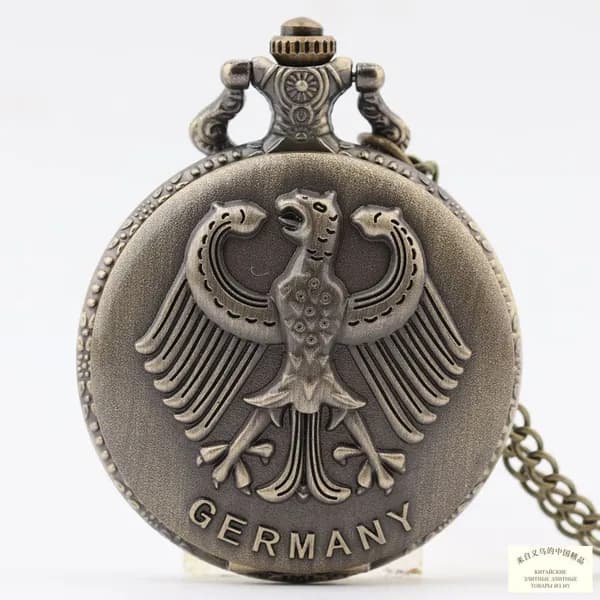 Карманные часы с орлом Replica Antique Flip (винтажные, в стиле ретро, подарок из Германии)