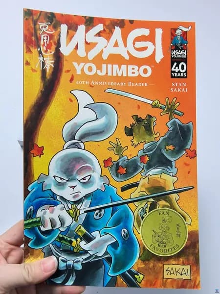 Комикс Usagi Yojimbo 40th Anniversary Reader Stan Sakai, коллекционное издание, английская версия, мягкий переплёт