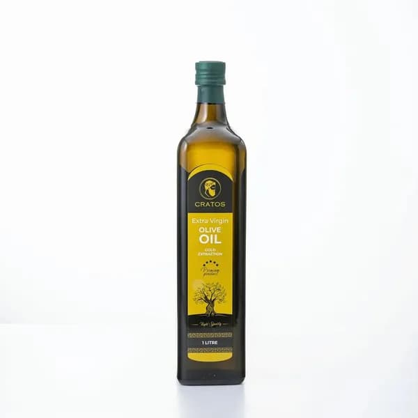Оливковое масло Cratos Extra Virgin GOLD нерафинированное первого холодного отжима 1л,Греция