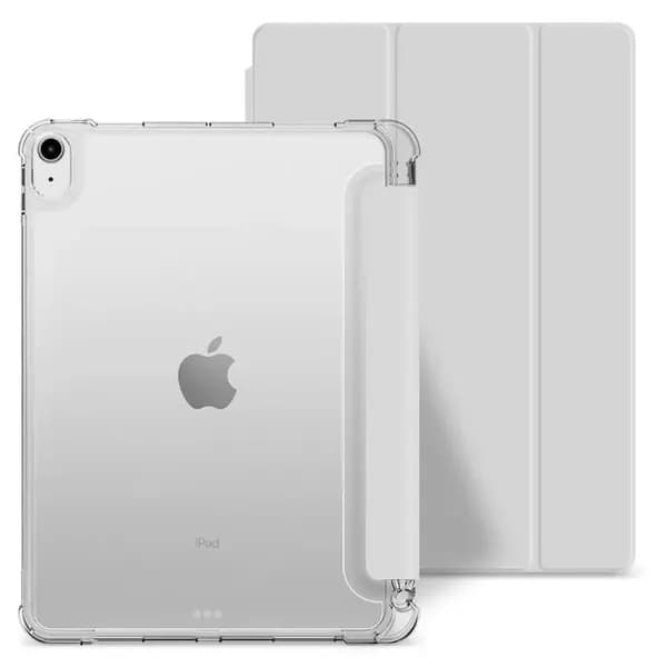 Чехол для iPad Air 11 M3 (2025), Air 11 M2 (2024), Air 5 (2022), Air 4 (2020) Тройное Сложение Clear Case Light Gray