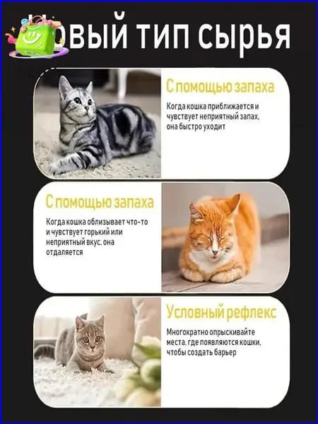 Эксклюзивный спрей для защиты уличных конструкций, нейтрализующий кошачьи метки и запах мочи на заборах, стенах и в саду-.