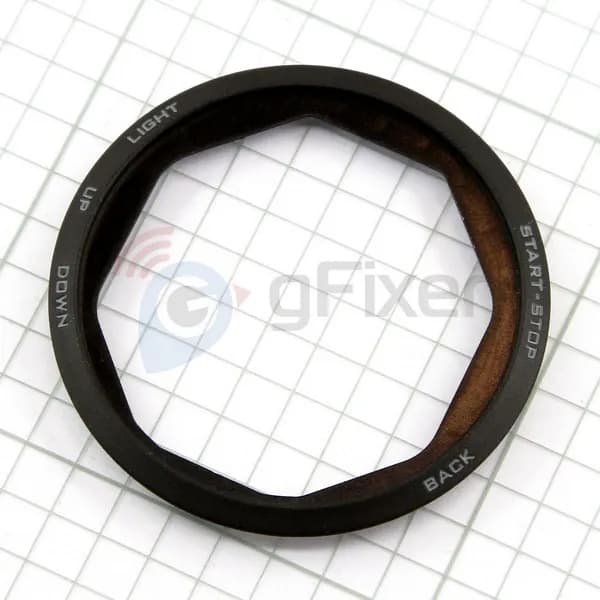 Передняя часть корпуса для Garmin Forerunner 935 (черный/желтая полоса)