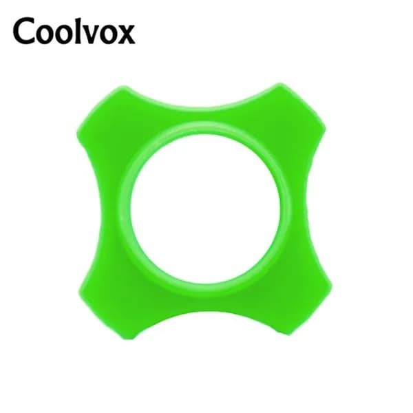 coolvox Аксессуар для микрофона концертный Высокоплотный губка с цветным кольцом, губчатый чехол, экологически чистый силиконовый чехол, зеленый