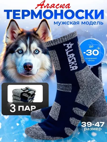 Носки мужские ALASKA, 3 пары