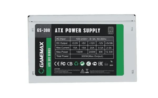 POWERCOOL Блок питания компьютера Блок питания GameMax GS-300 300W SFX, 300 Вт