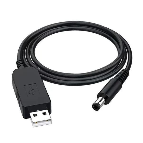 (1 шт.) Повышающий кабель USB 5V to DC 5.5mm (повышение до 9V)
