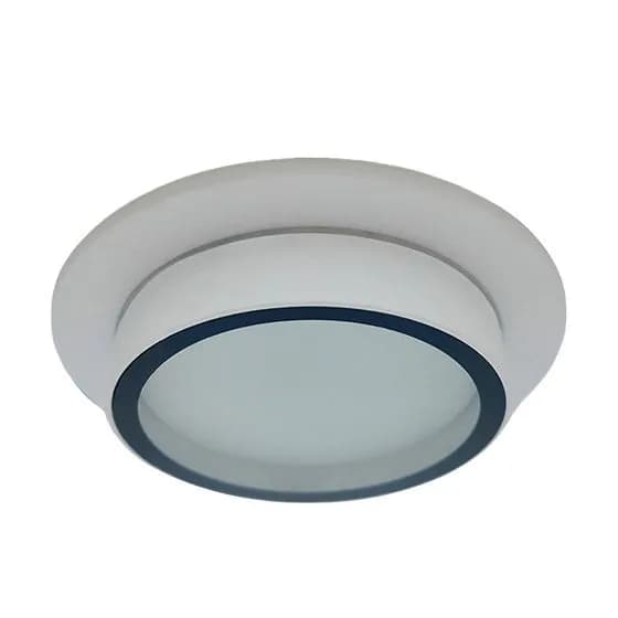 1 шт. Ecola GX53 H4 SP5370 светильник встраив. Спот IP65 Белый матовый с черной окантовкой 110х54 (к+) Экола h4design