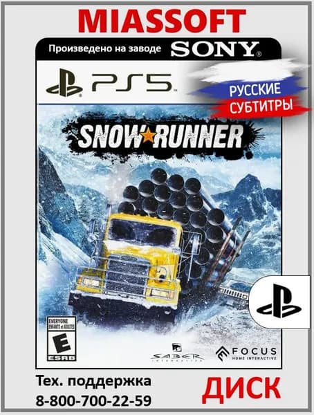 SnowRunner PS5 игра на диске (русские субтитры и интерфейс) для PlayStation 5