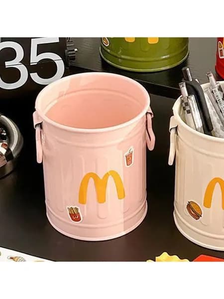 Держатель для ручки с большим ртом большой красный из пластика