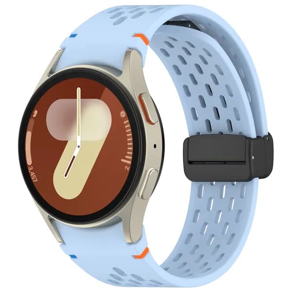 Силиконовый ремешок для Samsung Galaxy Watch 7 6 5 4 FE 40 мм 44 мм, магнитная пряжка для Samsung Watch 6 Classic/5Pro