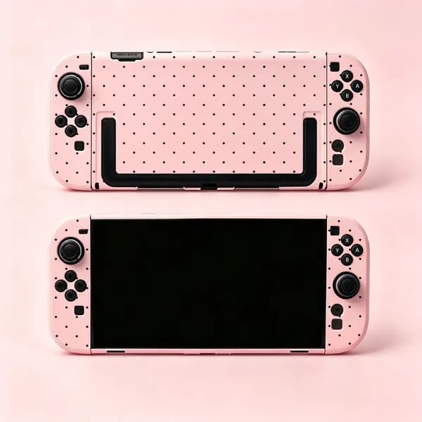 Подходит для чехла Switch 2 с синим горошком, жесткого чехла, защитного чехла для Switch 2 поколения, матового чехла.