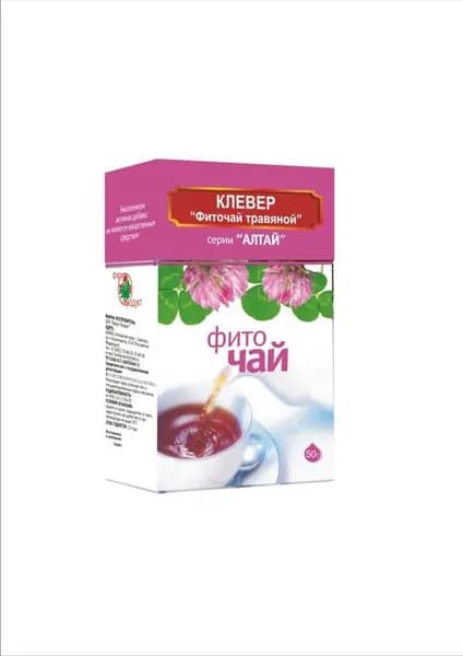 Клевер трава и цветки фиточай 50г