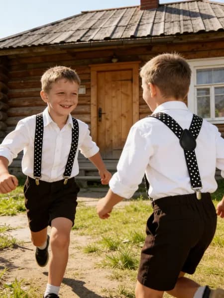 Детские подтяжки Y-образные 60 см в горошек, эластичные регулируемые ремни