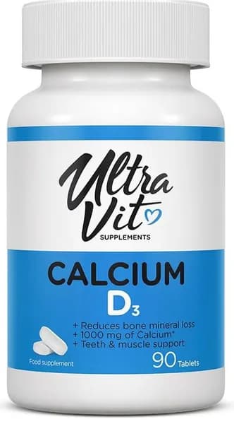 VPLAB Calcium & Vitamin D3, витаминно-минеральный комплекс для иммунитета, костей, зубов, 90 шт.
