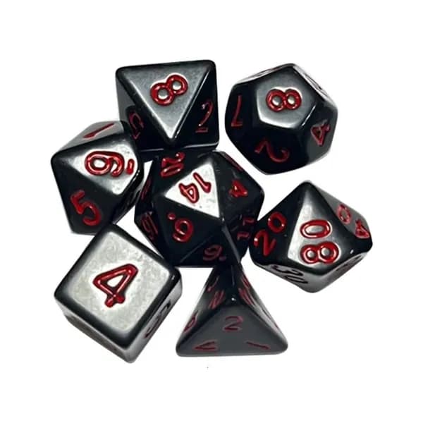 Галактические акриловые кости D&D, красный